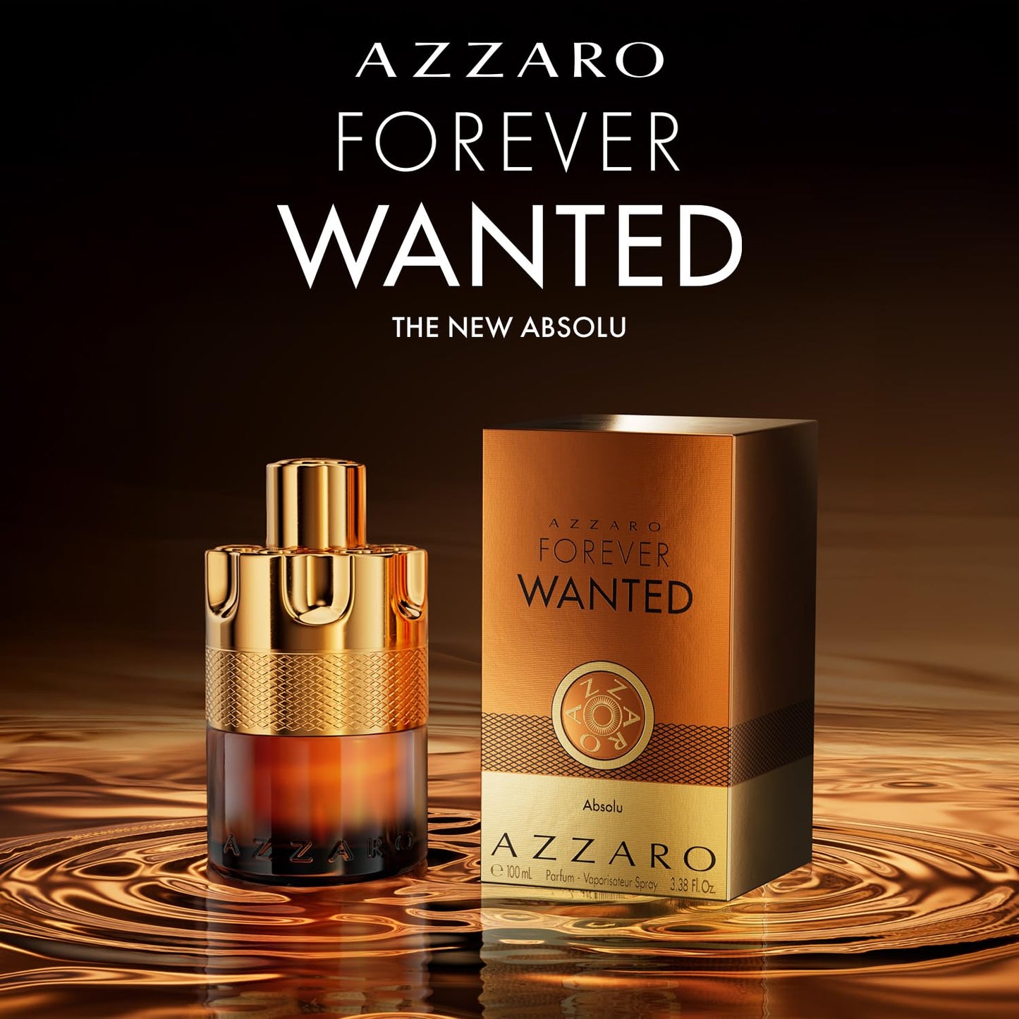 Azzaro Forever Wanted Absolu - Cologne for Men - With Incense Essence, Whisky Accord & Vanilla - Long Lasting - Luxury Perfume for Men