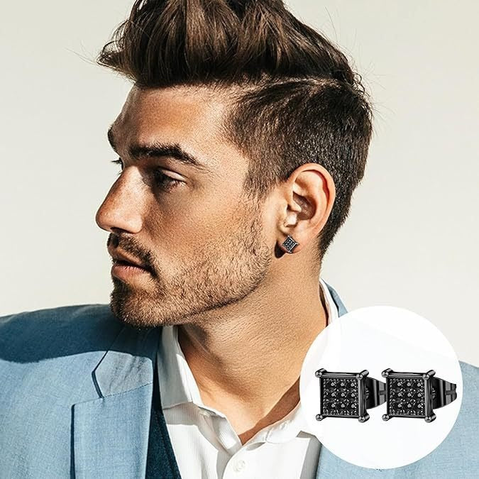 5 Pairs Men’s Earrings Set