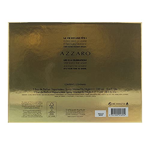 Azzaro Wanted By Night Eau de Parfum - Mens Cologne - Woody, Oriental & Spicy Fragrance