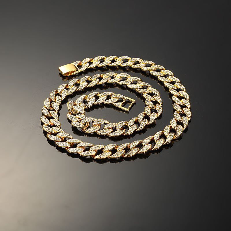 Men's Hip Hop Blinged-Out Cuban Link Necklace