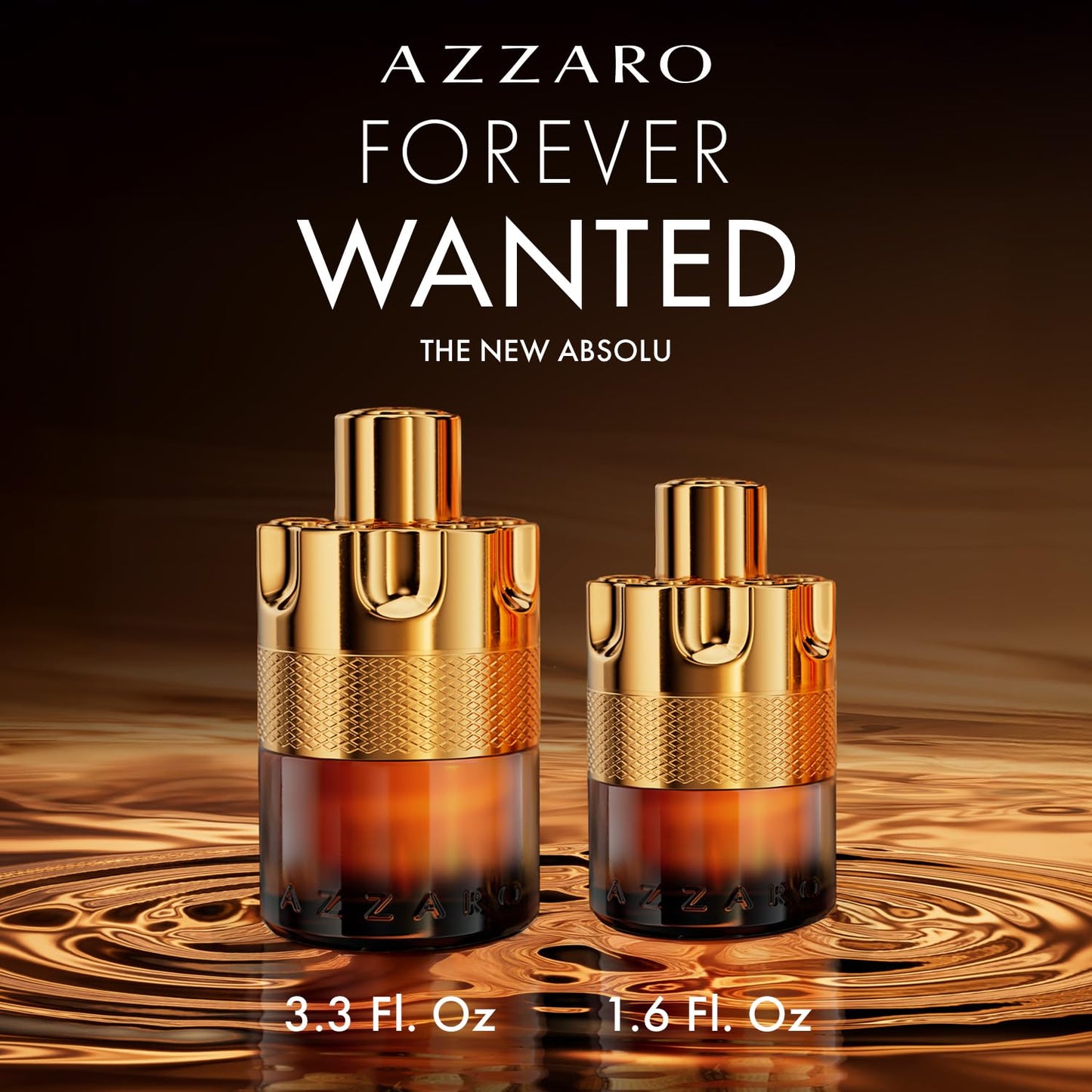 Azzaro Forever Wanted Absolu - Cologne for Men - With Incense Essence, Whisky Accord & Vanilla - Long Lasting - Luxury Perfume for Men