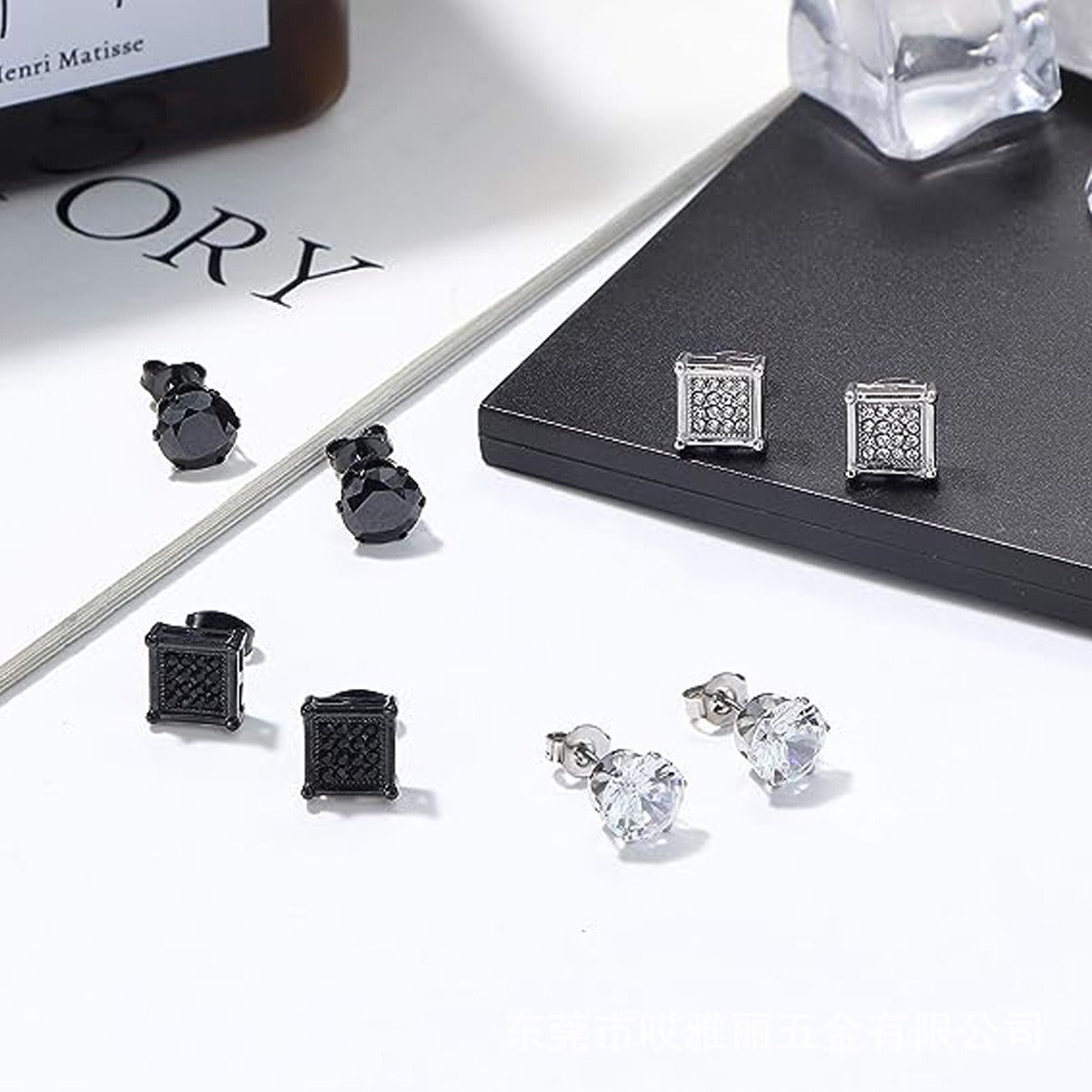 5 Pairs Men’s Earrings Set